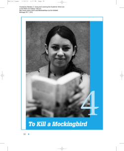 To Kill a Mockingbird - The University of Michigan Press