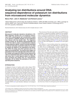 Analyzing ion distributions around DNA