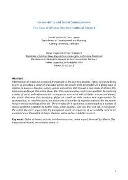 Aeromobility and Social Consequences: The Case of Mexico City