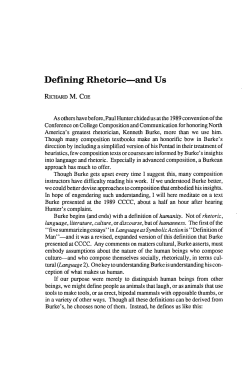 Defining Rhetoric-and Us