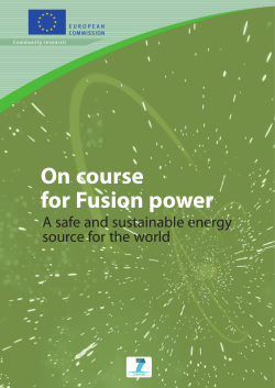A safe and sustainable energy source for the world