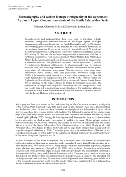 Biostratigraphy and carbon-isotope stratigraphy of the uppermost