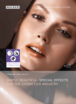 A Guide To Silicones For The Cosmetics Industry