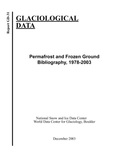 Permafrost and Frozen Ground Bibliography, 1978