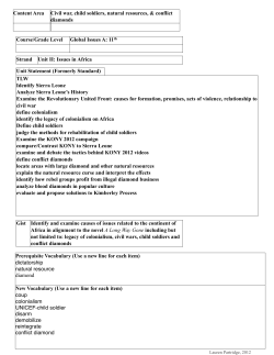 Unit II - Issues in Africa - LaurenPartridge