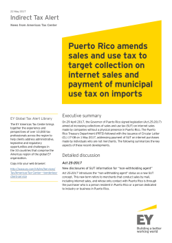 Puerto Rico amends sales and use tax to target collection on