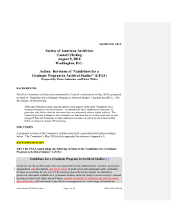 0810-1-II-A-GPAS - Society of American Archivists