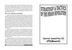 Strategy and Tactics of the Indian Revolution