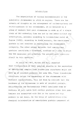 INTRODUCTION The organization of various