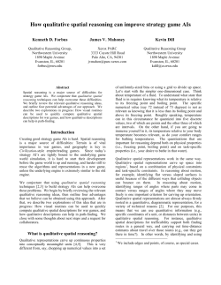 How qualitative spatial reasoning can improve strategy