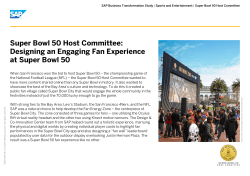 Super Bowl 50 Host Committee: Designing an Engaging