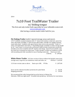 7x10 Foot TrailWater Trailer