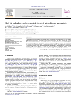 Shelf life and delivery enhancement of vitamin C using chitosan