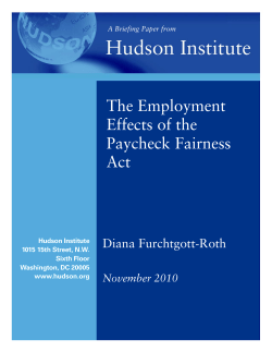 The Employment Effects of the Paycheck Fairness