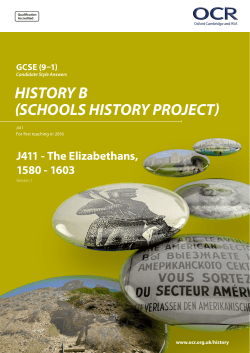 OCR GCSE History A (Explaining the Modern World) Candidate