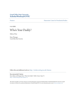 Who`s Your Daddy? - ScholarWorks@GVSU