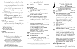 9:00am Service Leaflet - The Cathedral Church of St. James