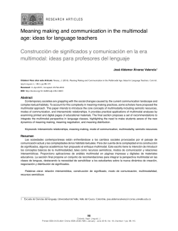 Meaning making and communication in the