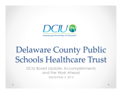 Healthcare Trust Update 090314.pptx