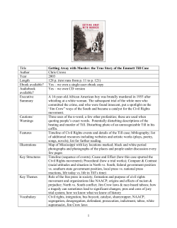 Title Getting Away with Murder: the True Story of the Emmett Till
