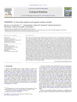 SOMPROF: A vertically explicit soil organic matter model