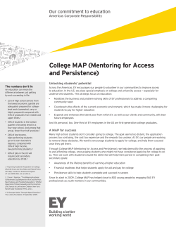 College MAP (Mentoring for Access and Persistence)