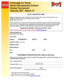 Anchorage Fur Rondy World Championship Outdoor Hockey