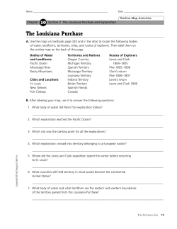 The Louisiana Purchase