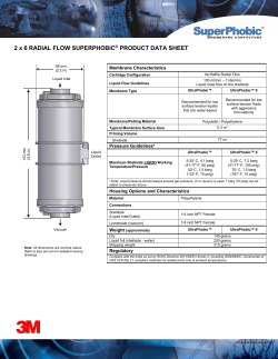 2 x 6 RADIAL FLOW SUPERPHOBIC® PRODUCT DATA - Liqui-Cel