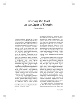 Reading the Iliad in the Light of Eternity