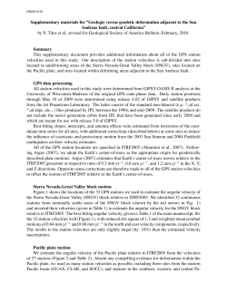 Supplementary materials for &rdquo;Geologic versus geodetic deformation