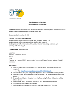 Pandamonium Pre-Visit - San Diego History Center