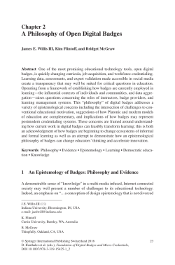 A Philosophy of Open Digital Badges