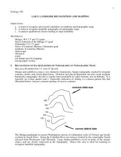 G350 Lab 05 (Landslides) - Humboldt State University