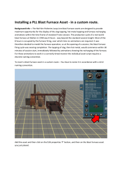 Installing a PLL Blast Furnace Asset