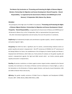 Promoting and Protecting the Rights of Women Migrant