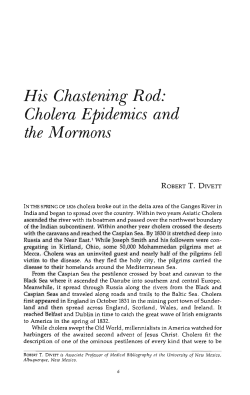 His Chastening Rod: Cholera Epidemics and the Mormons