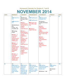 NOVEMBER 2014