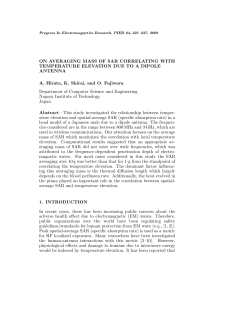 ON AVERAGING MASS OF SAR CORRELATING WITH