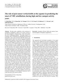 The role of post-sunset vertical drifts at the equator in predicting the