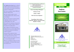 Counselling - Whangarei Anglican Care Trust