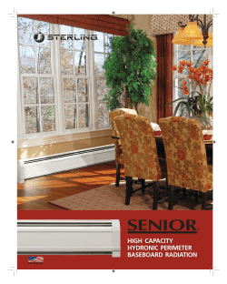 high capacity hydronic perimeter baseboard radiation