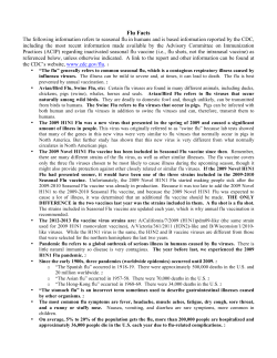 Flu Facts - TotalWellness