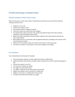 Growth and Change in Animals Games