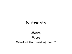 Nutrients - Seattle Central College