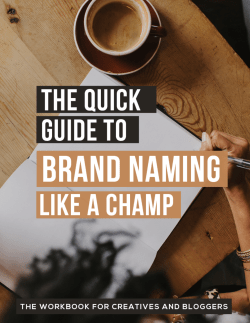 Guide to Brand Naming