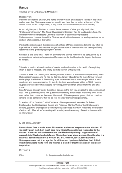 SWEDISH FILM THEMES OF SHAKESPEARE MACBETH