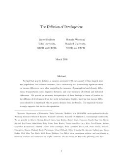 Long-term Determinants of Economic Outcomes