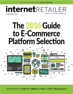 GoECart | WebLinc | Mozu | vtEx | Bigcommerce