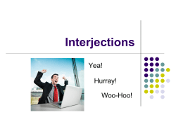 Interjections